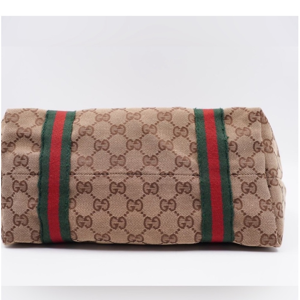Authentic Gucci Sherry line Small tote with horsebit Interior with GUCCI - Picture 7 of 16